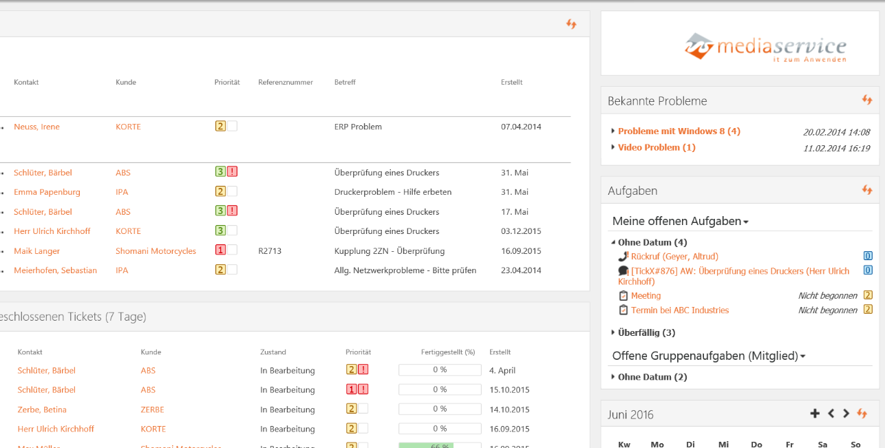 Bekannte Probleme im TickX - TickX für Microsoft SharePoint