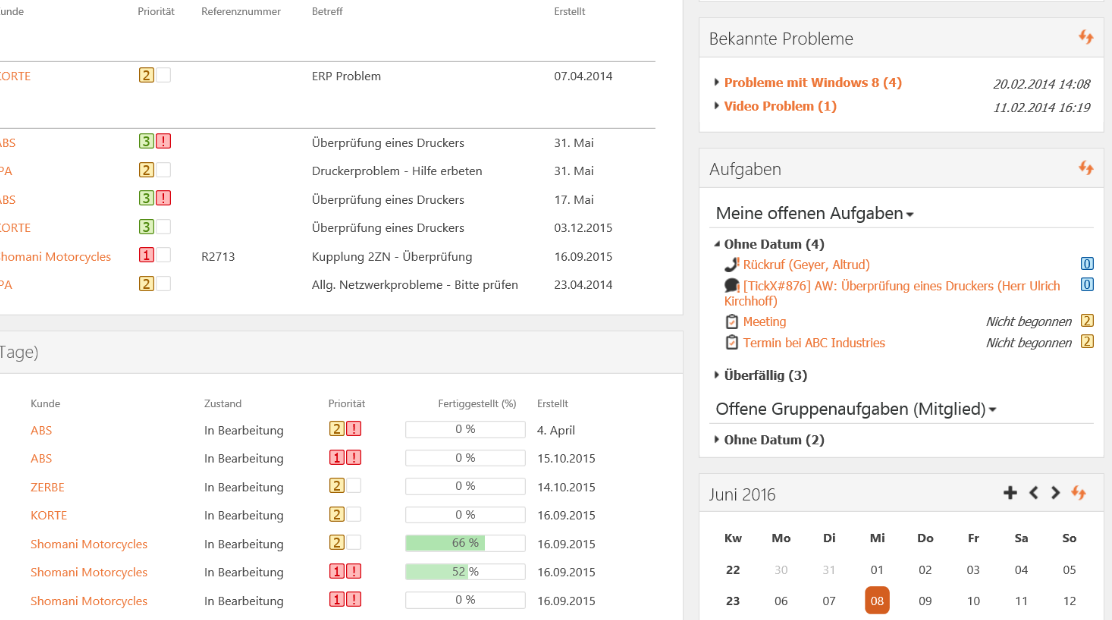 Aufgaben im TickX - TickX für Microsoft SharePoint